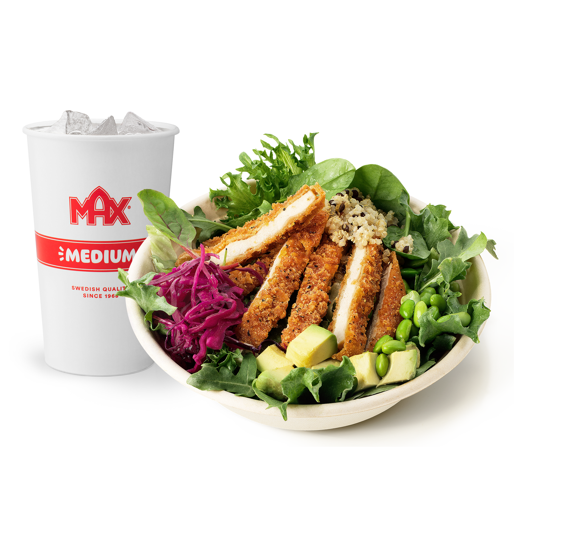 Crispy Chicken Salad Bowl-meny