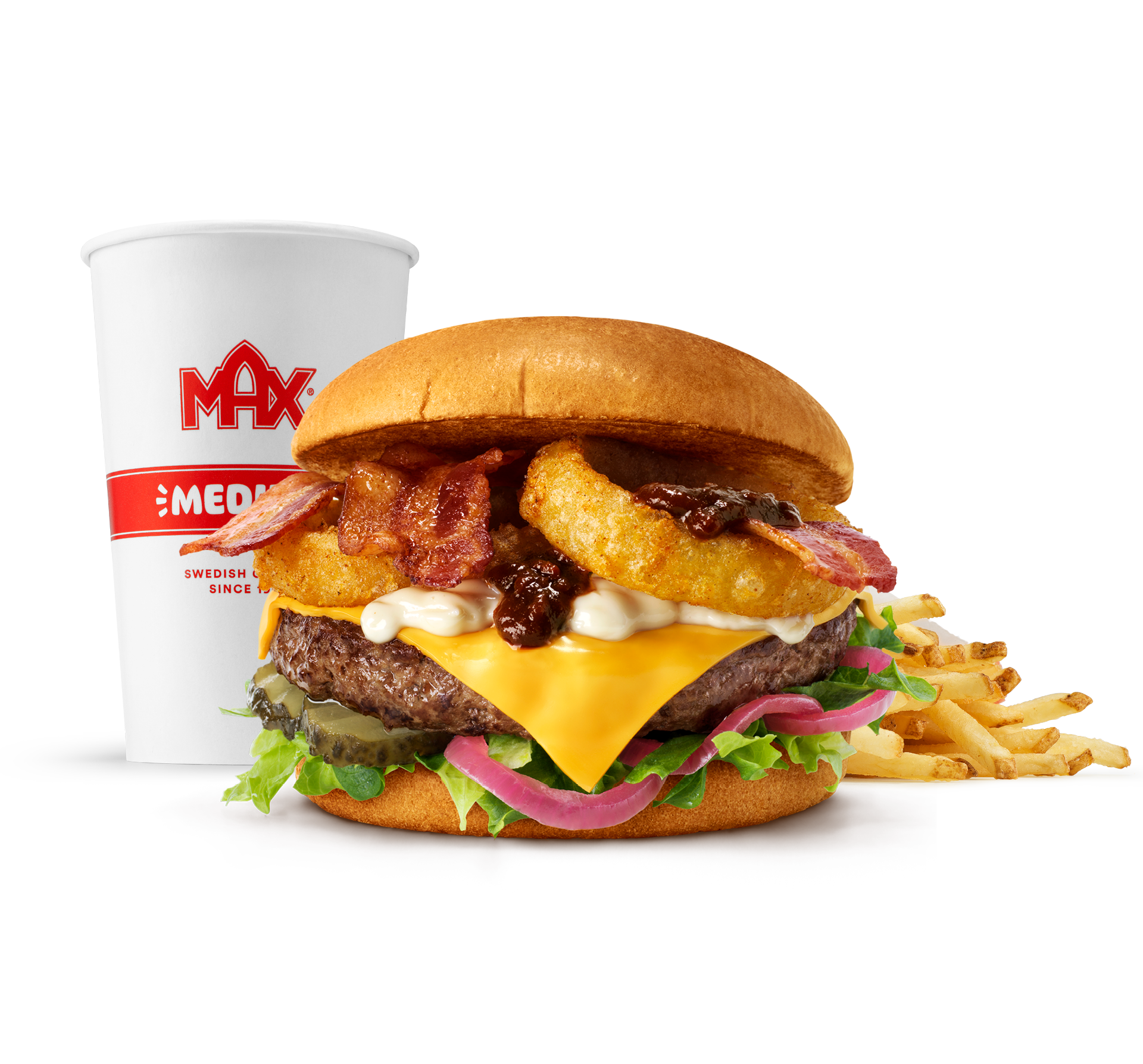 Smokey BBQ 'n' Bacon meny