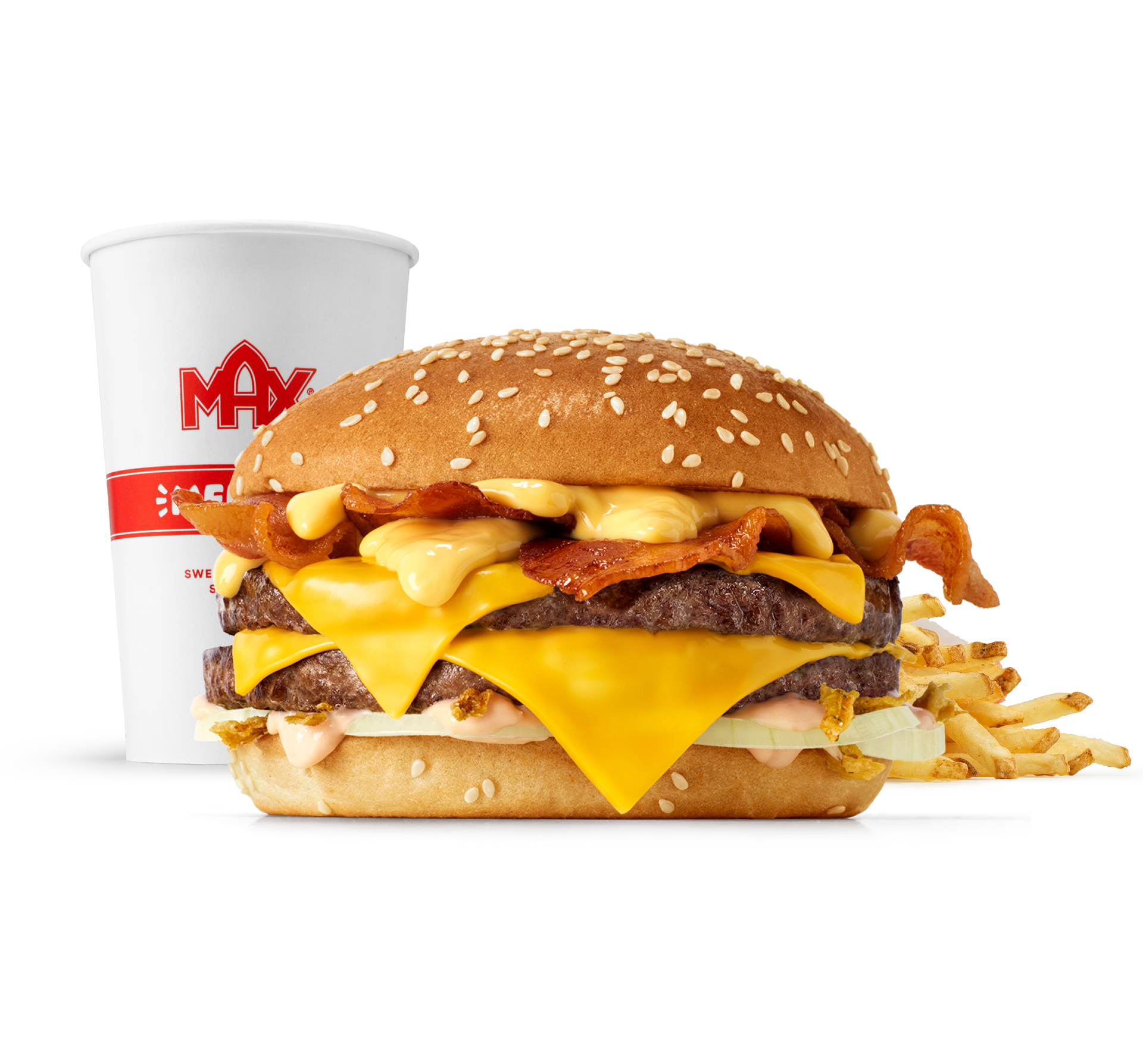 Cheddar Melt Beef 'n' Bacon