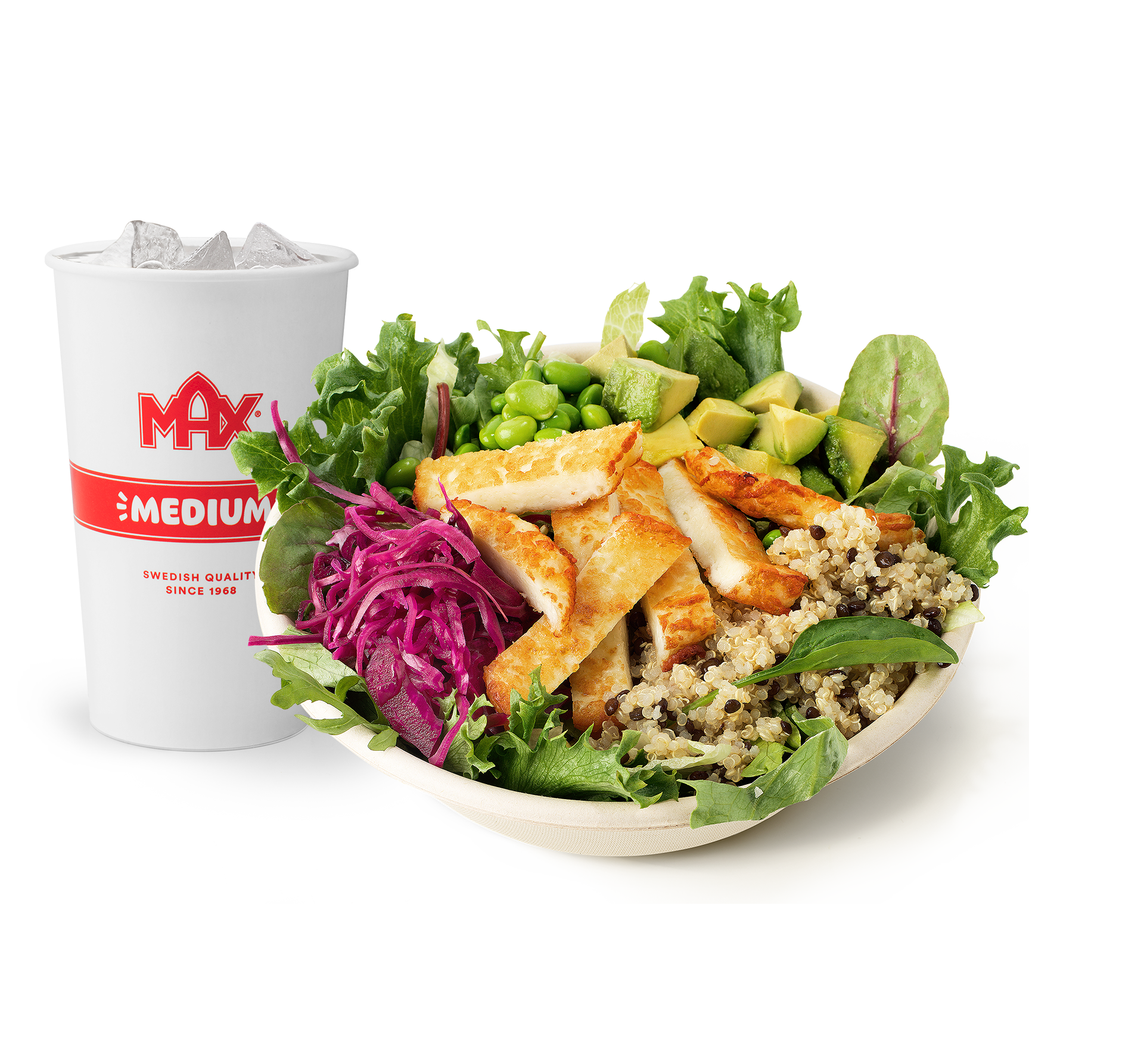 Grilloumi® Salat Bowl-meny
