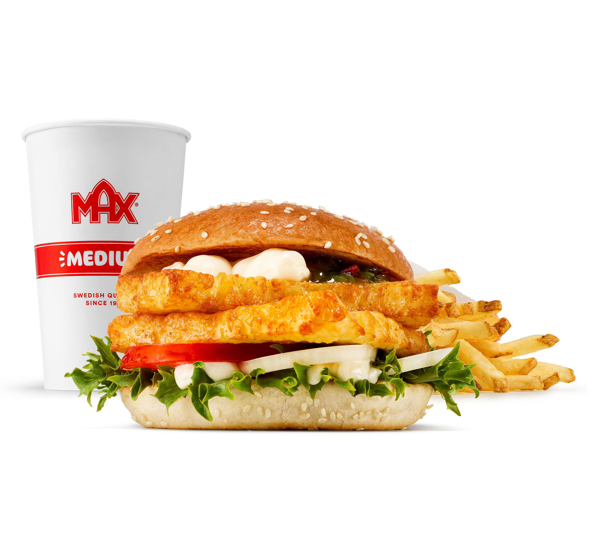 Double Maxoumi burger-meny