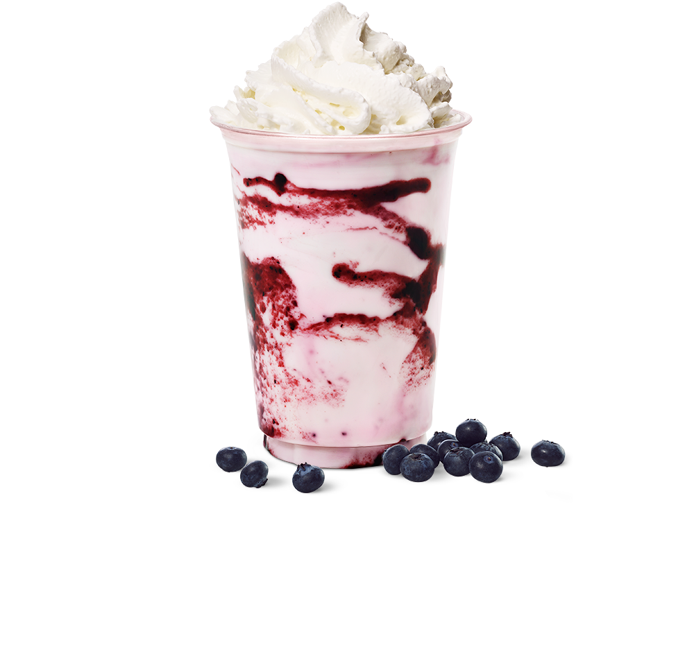 Luksusshake Blåbær