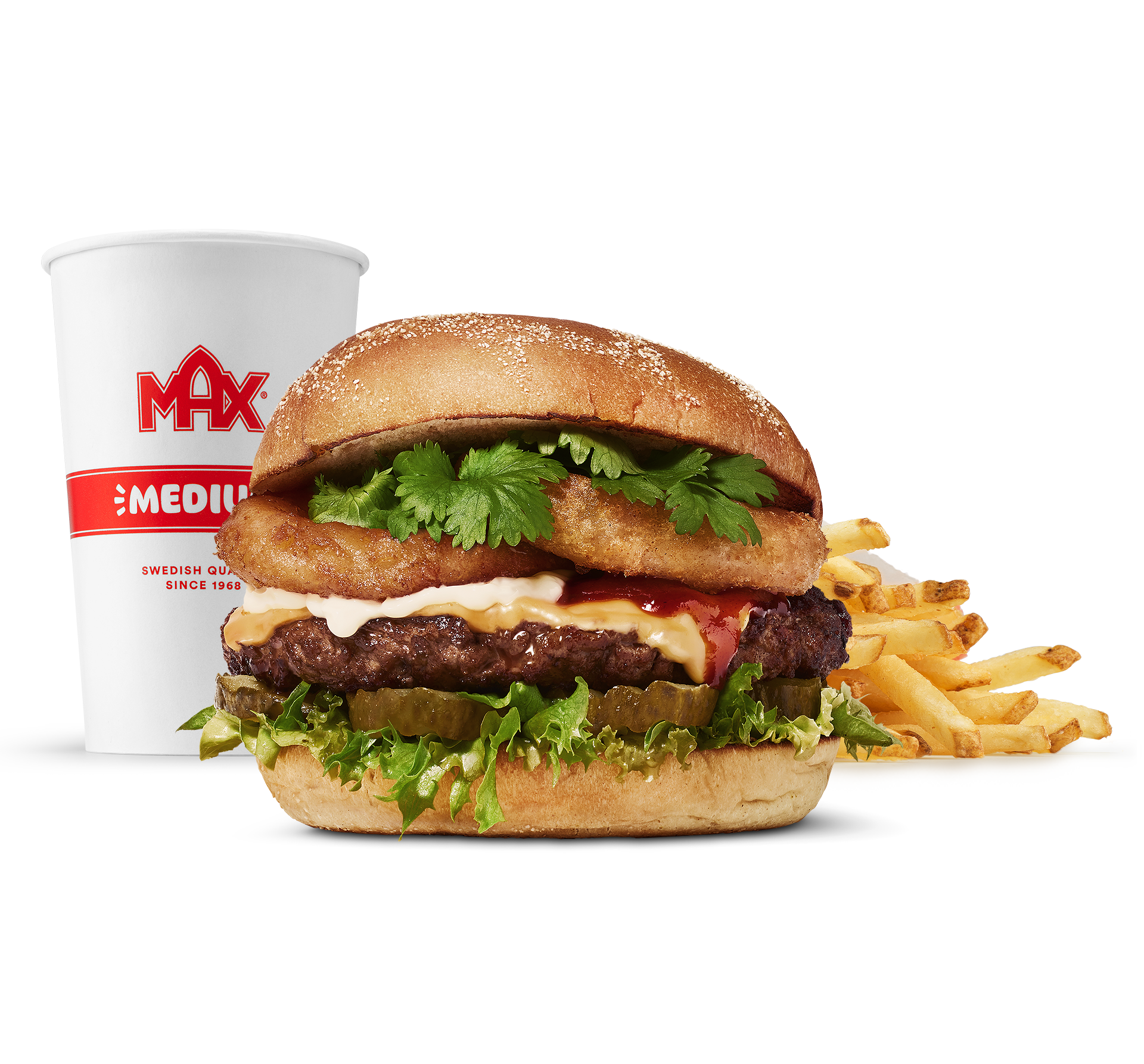 Korean BBQ burger-meny